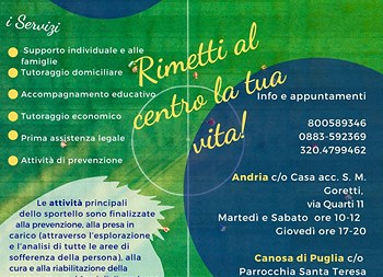 Presentazione dello sportello di contrasto al gioco d’azzardo patologico della Diocesi di Andria